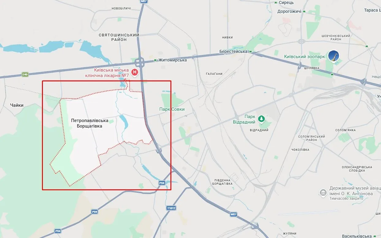 ДТП произошло в селе Петропавловская Борщаговка.