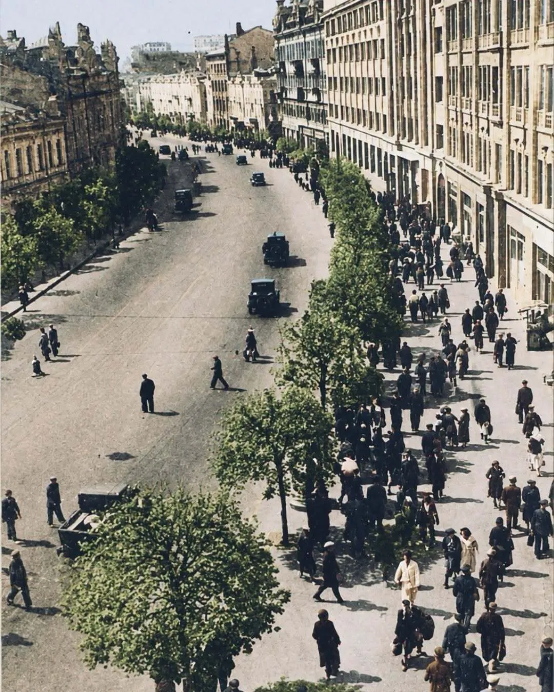 Хрещатик, близько 1936 року.