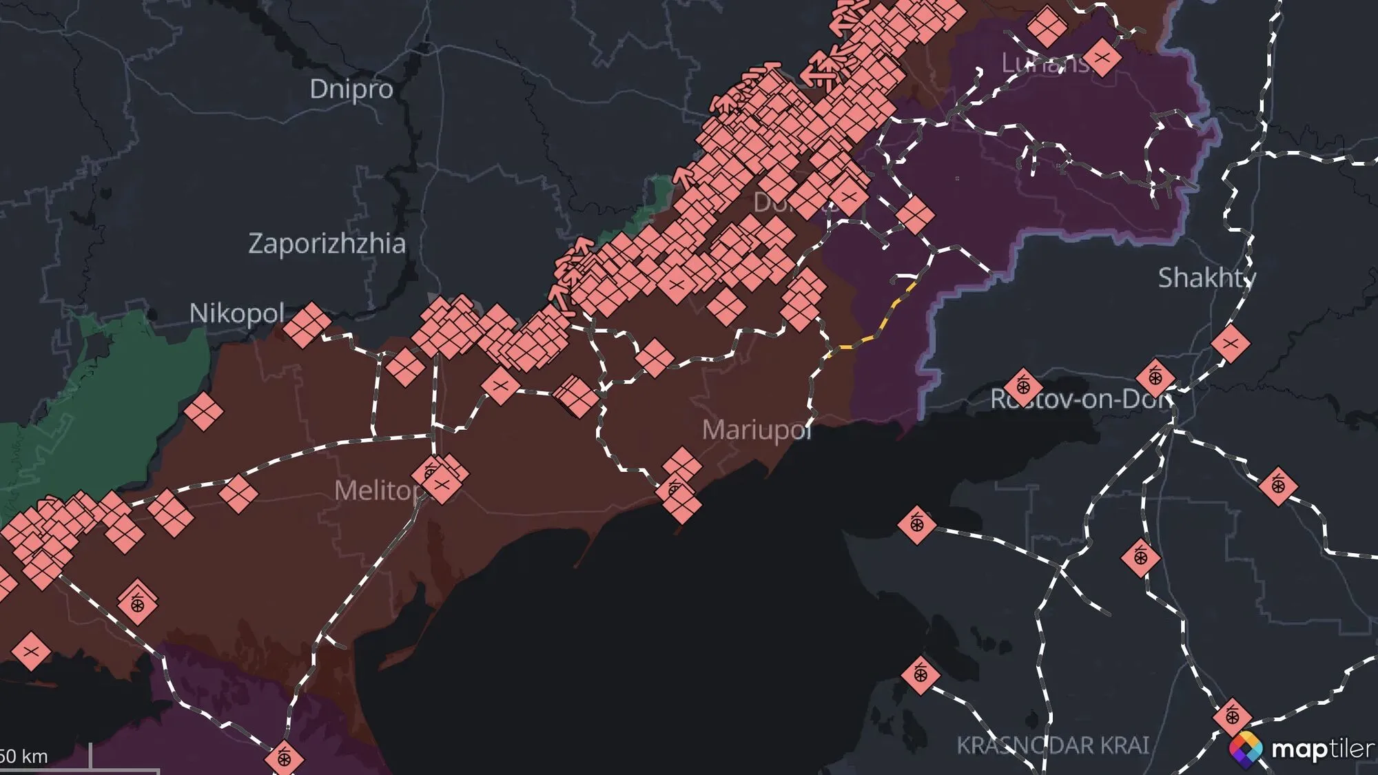 Ситуація в напрямку окупованого Маріуполя.