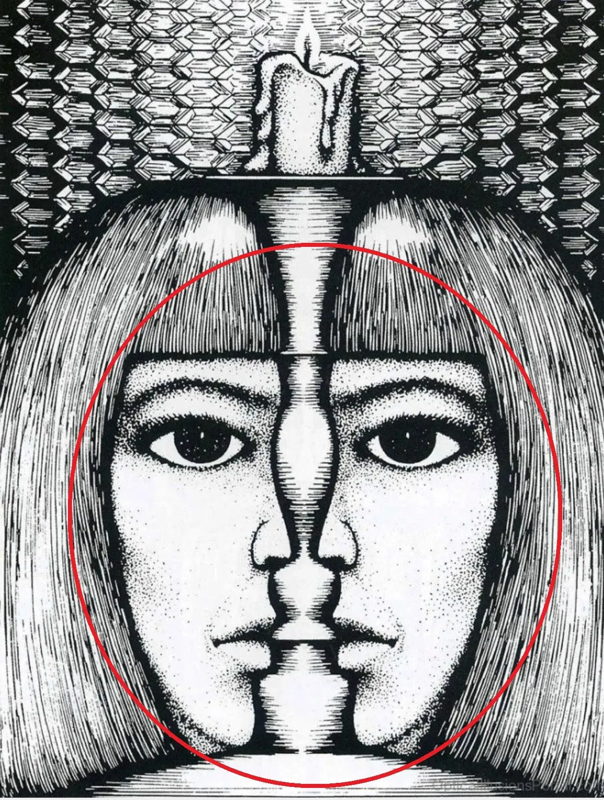 Лицо женщины.