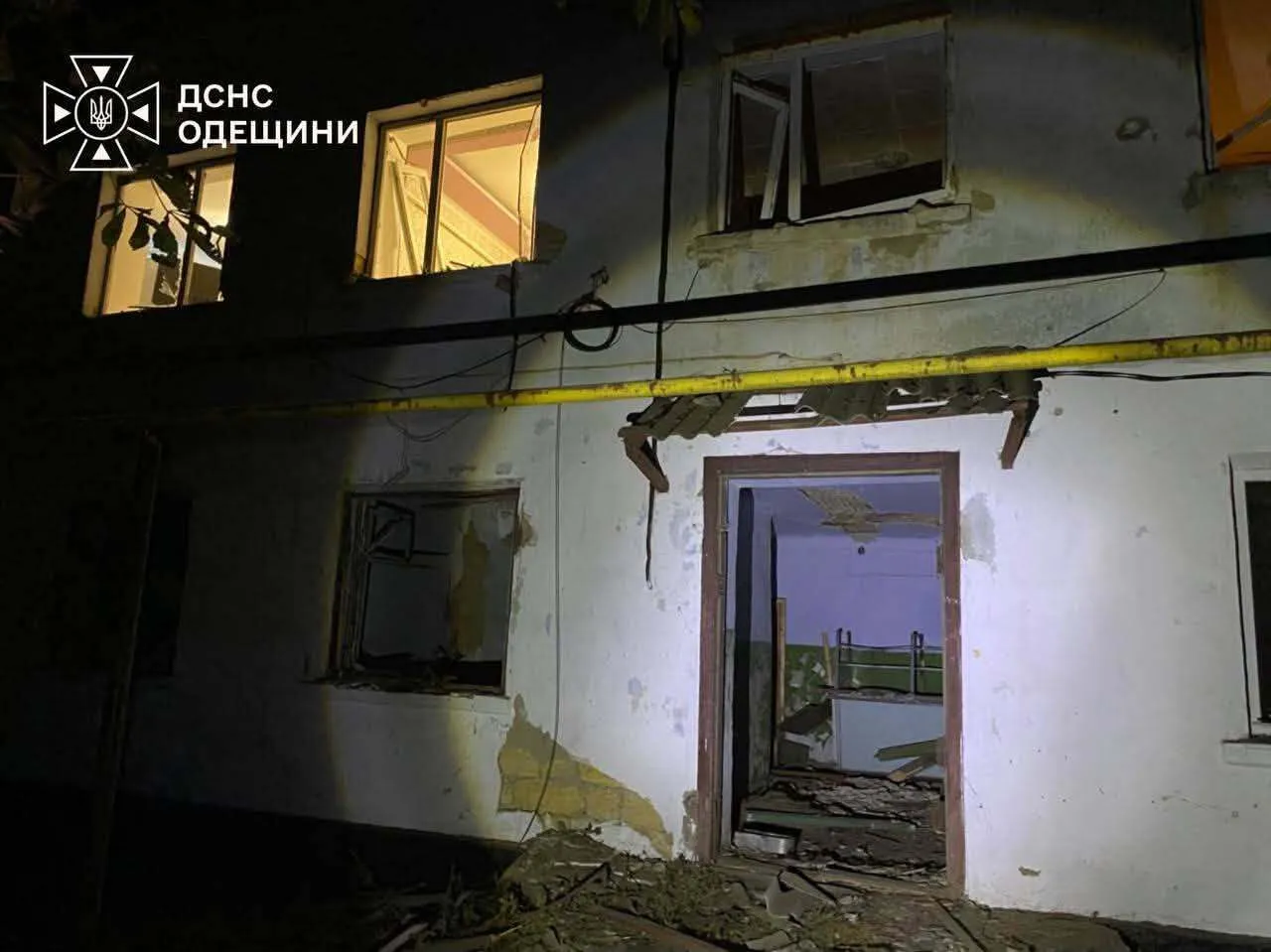 Последствия вражеской атаки в Одесской области.