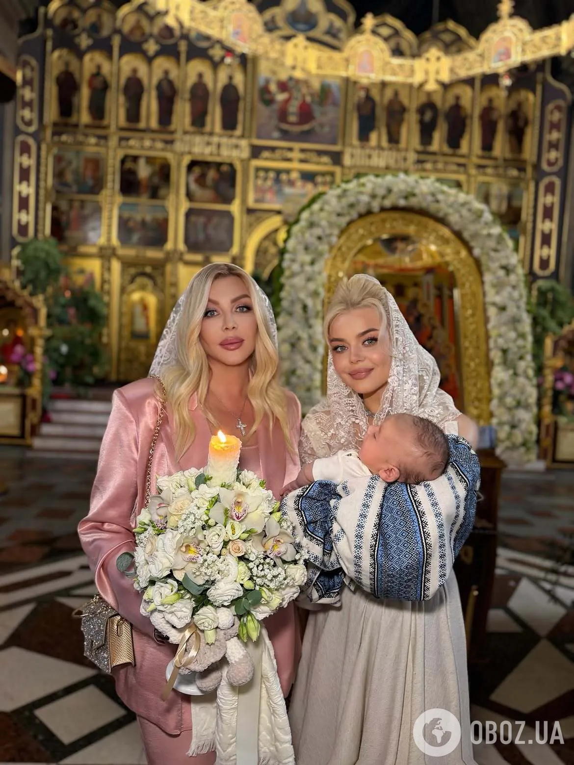 Ирина Билык стала крестной матерью мальчика.
