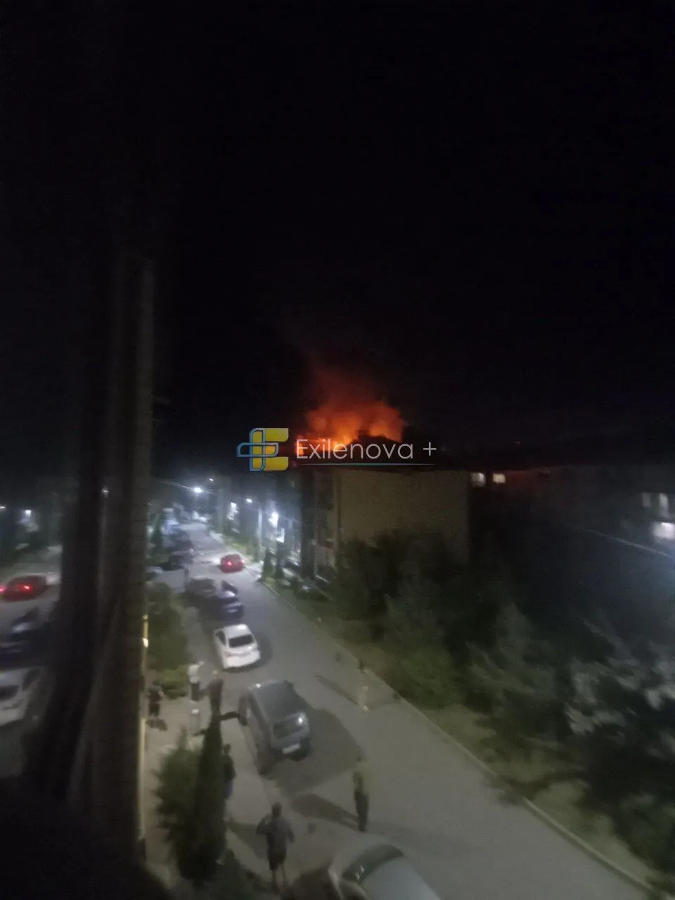 Пожежа після "роботи" ППО.