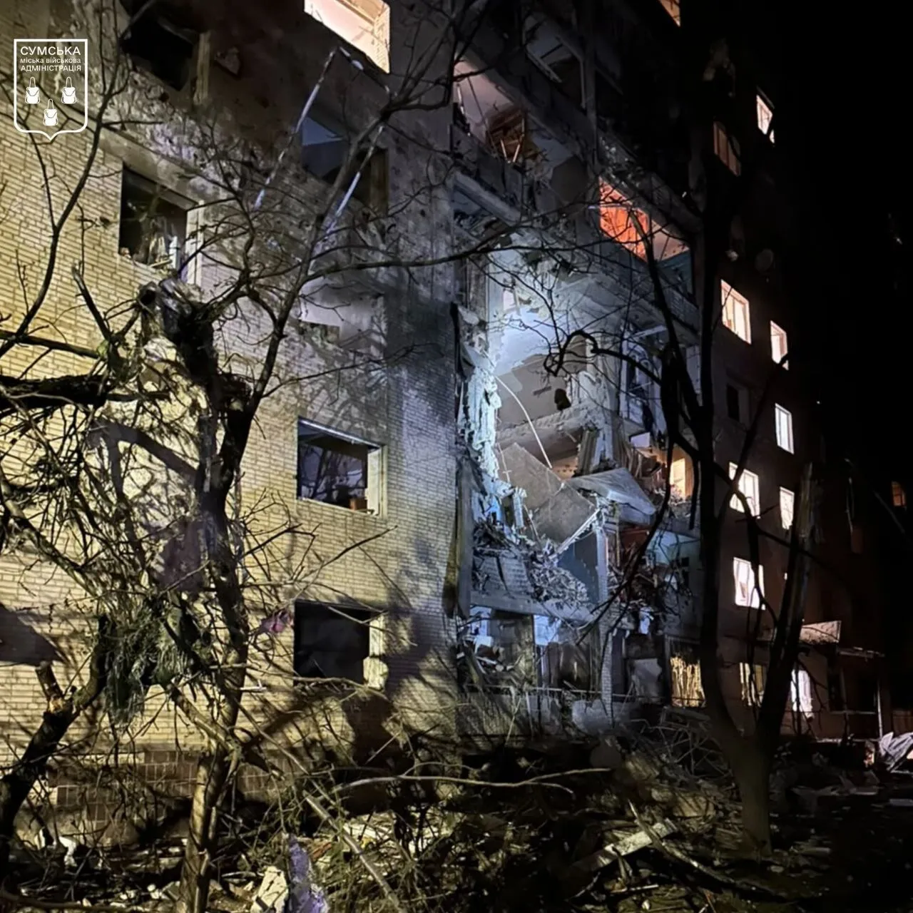 Будинок, який зазнав найбільших руйнувань.