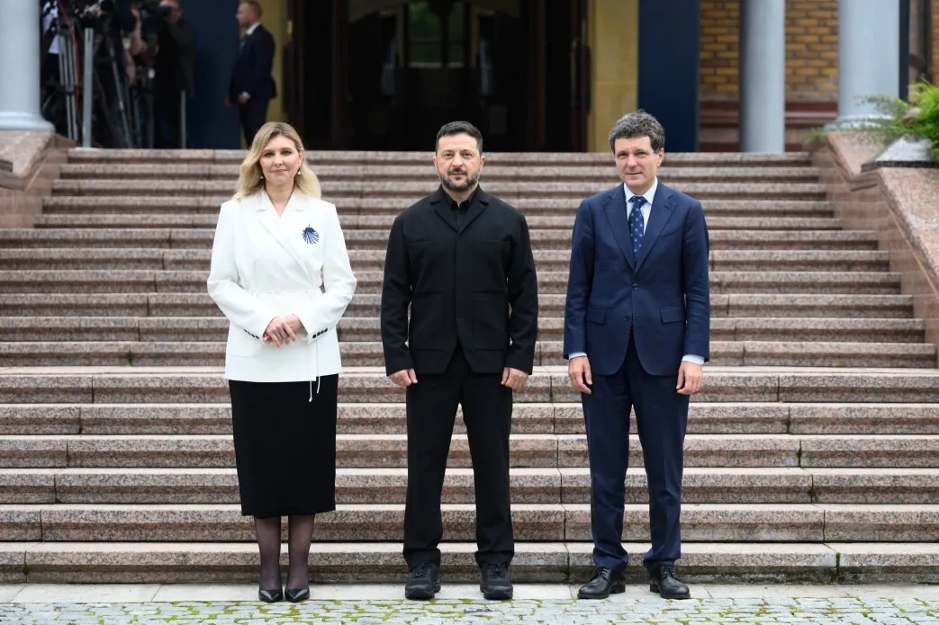 Елена и Владимир Зеленский встретили Никушора Дана