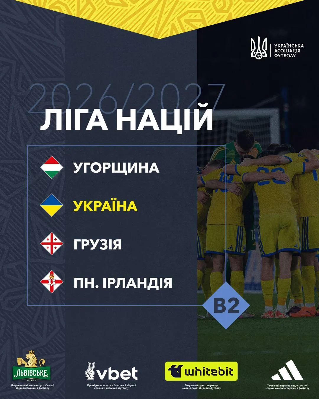 Україна виступає у групі B2