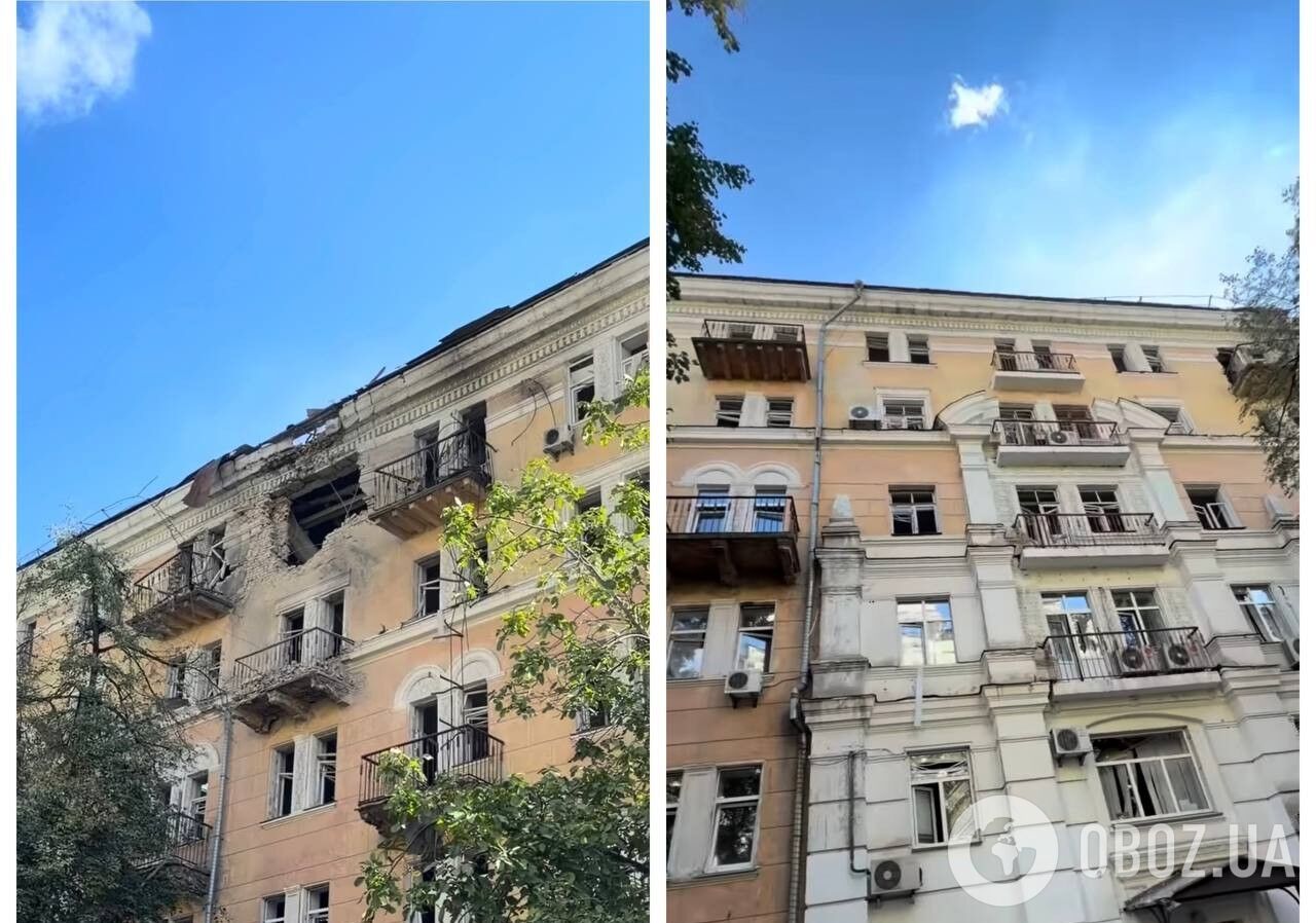 Фешак показал последствия удара