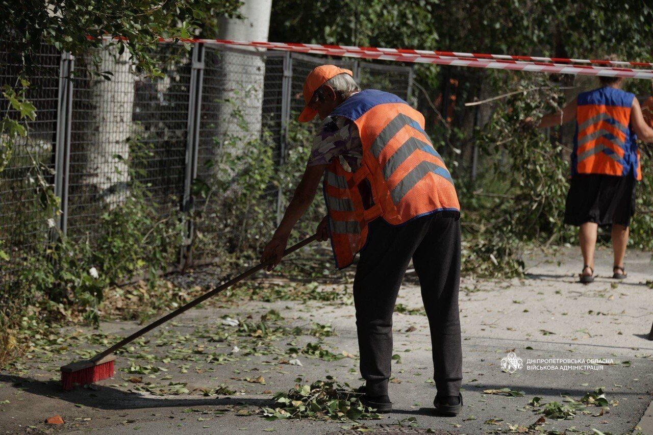 Последствия удара по Днепру