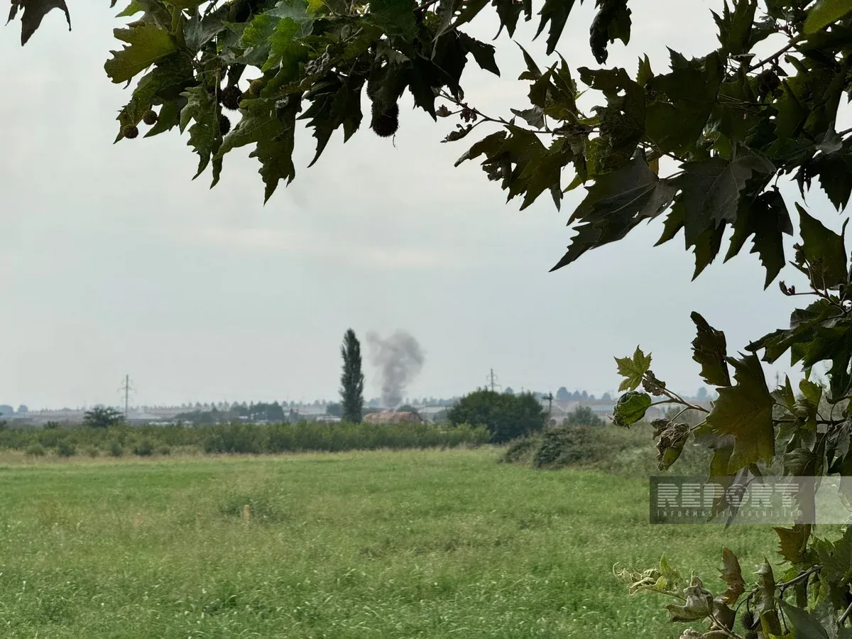 Взрыв на складе боеприпасов в Азербайджане.