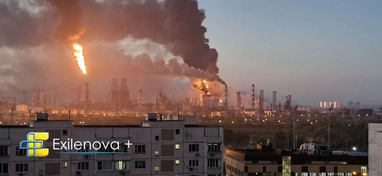 Пожар на НПЗ в Капотне