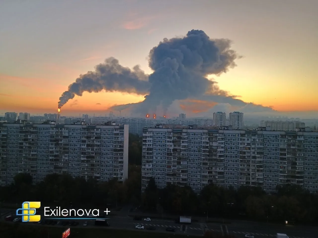 Пожар на НПЗ в Капотне