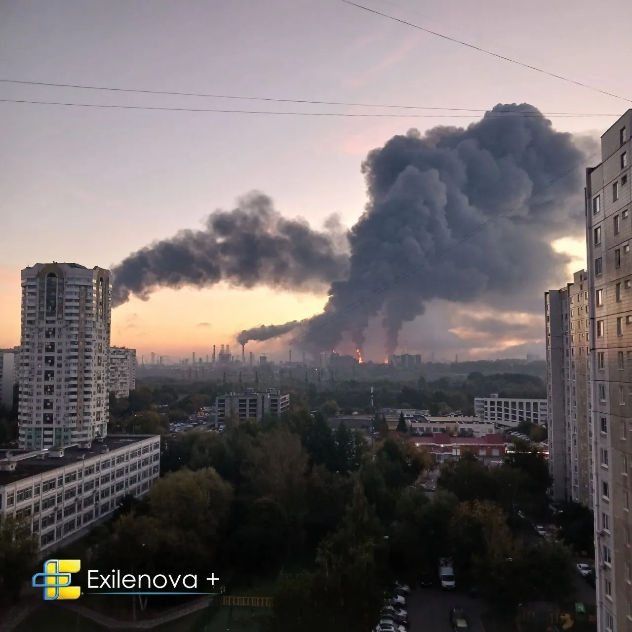 Пожар на НПЗ в Капотне