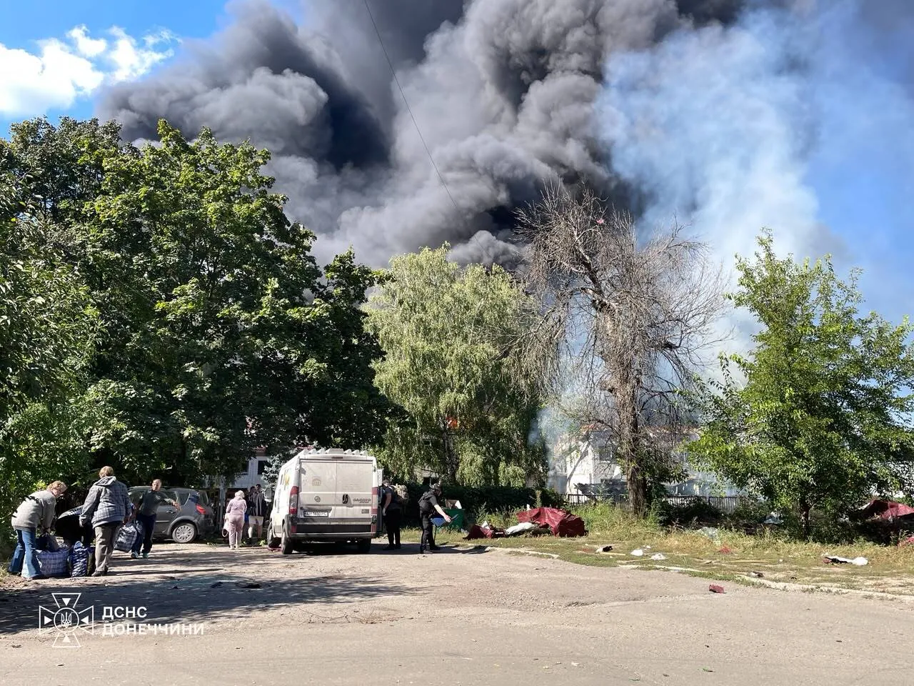 Последствия российского авиаудара по Краматорску.