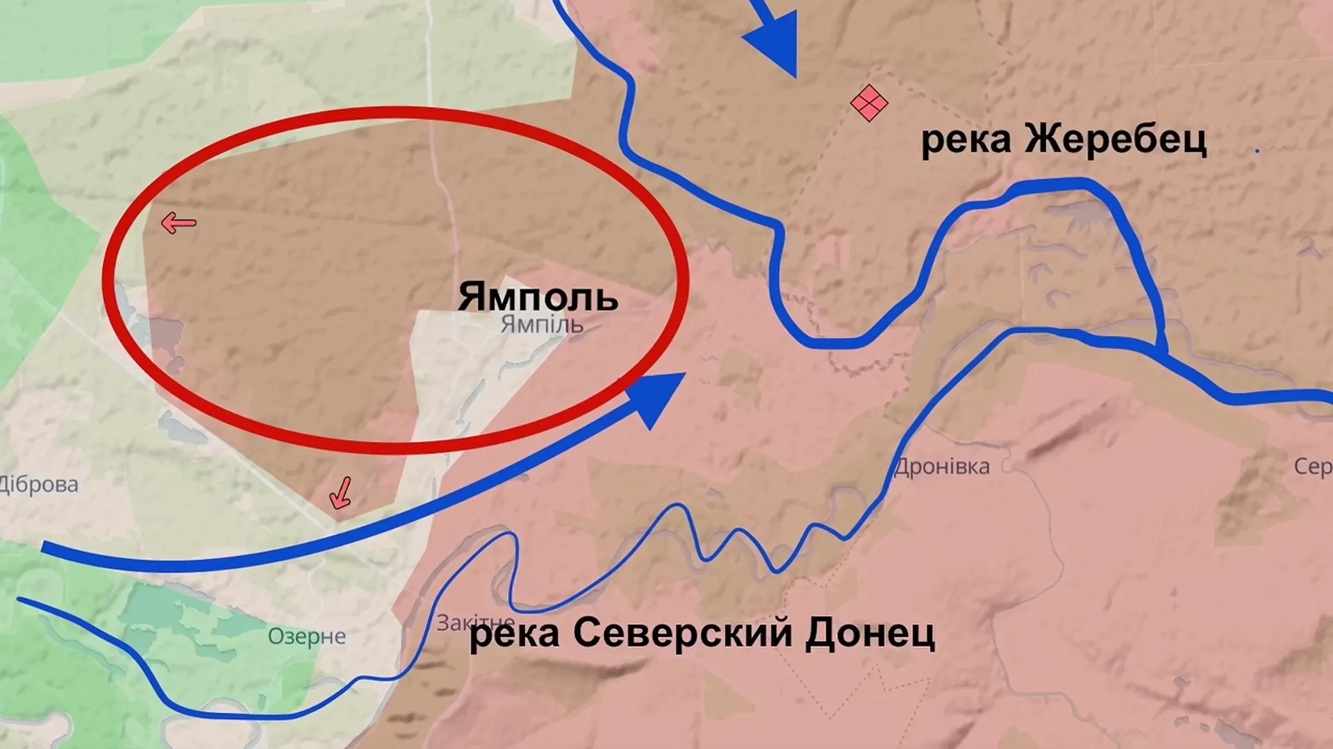 Карта боевых действий.