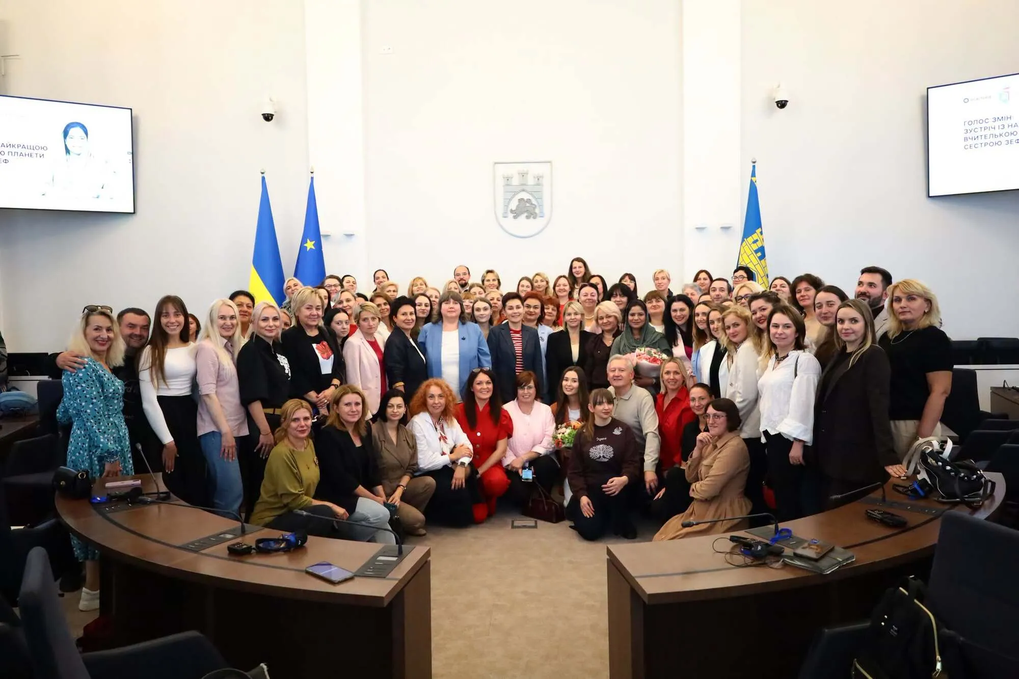 Сестра Зеф с педагогами