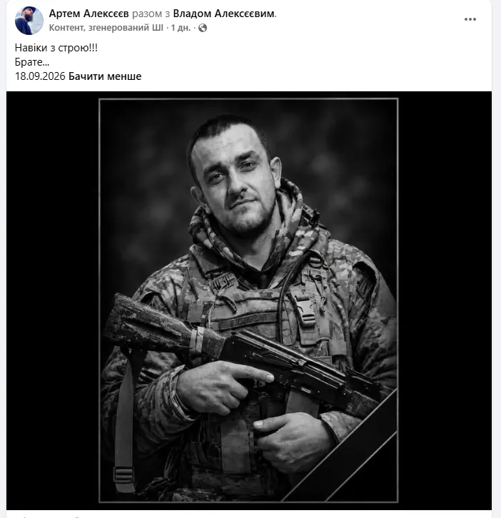 Скриншот сообщения
