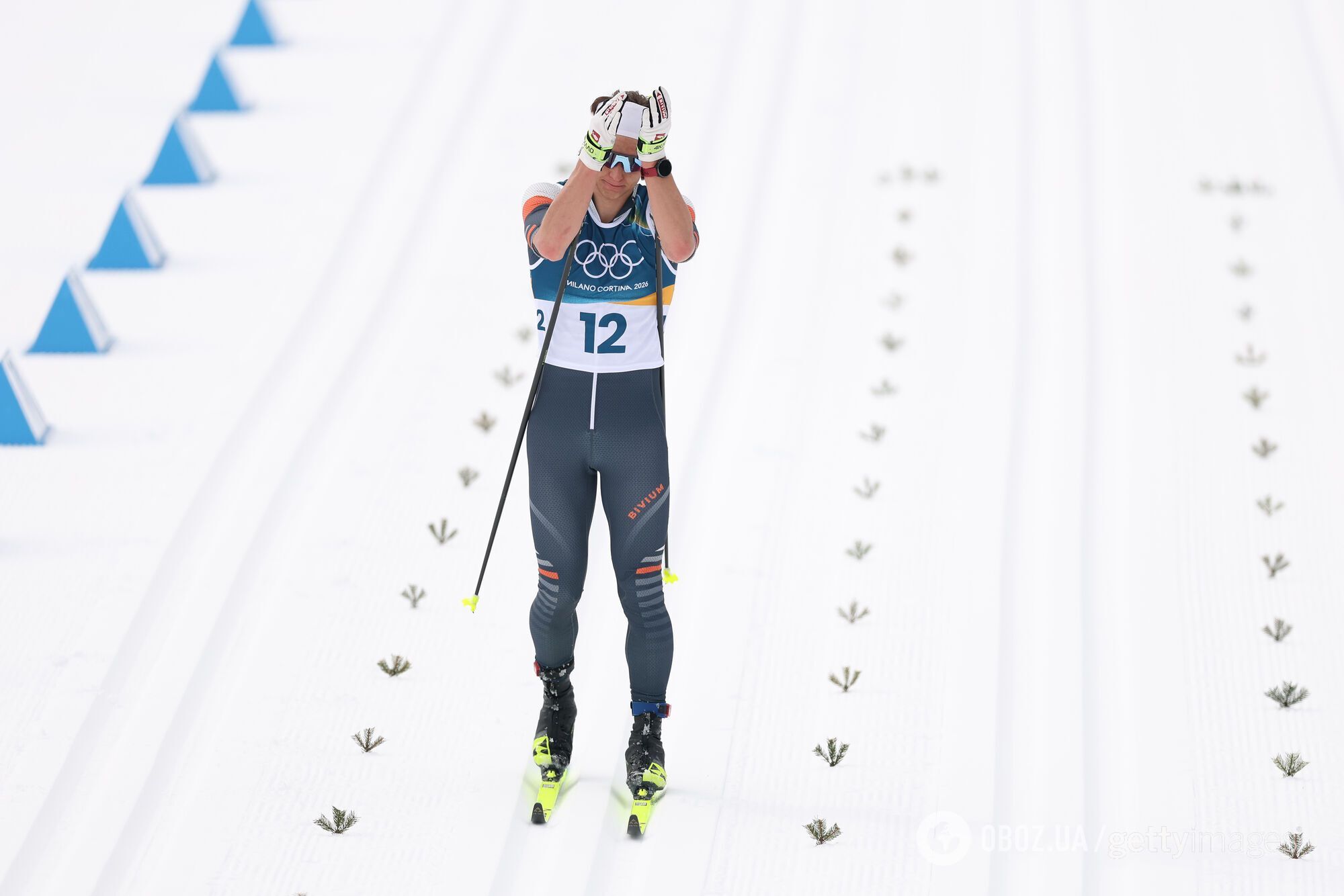 Российский лыжник на ОИ-2026