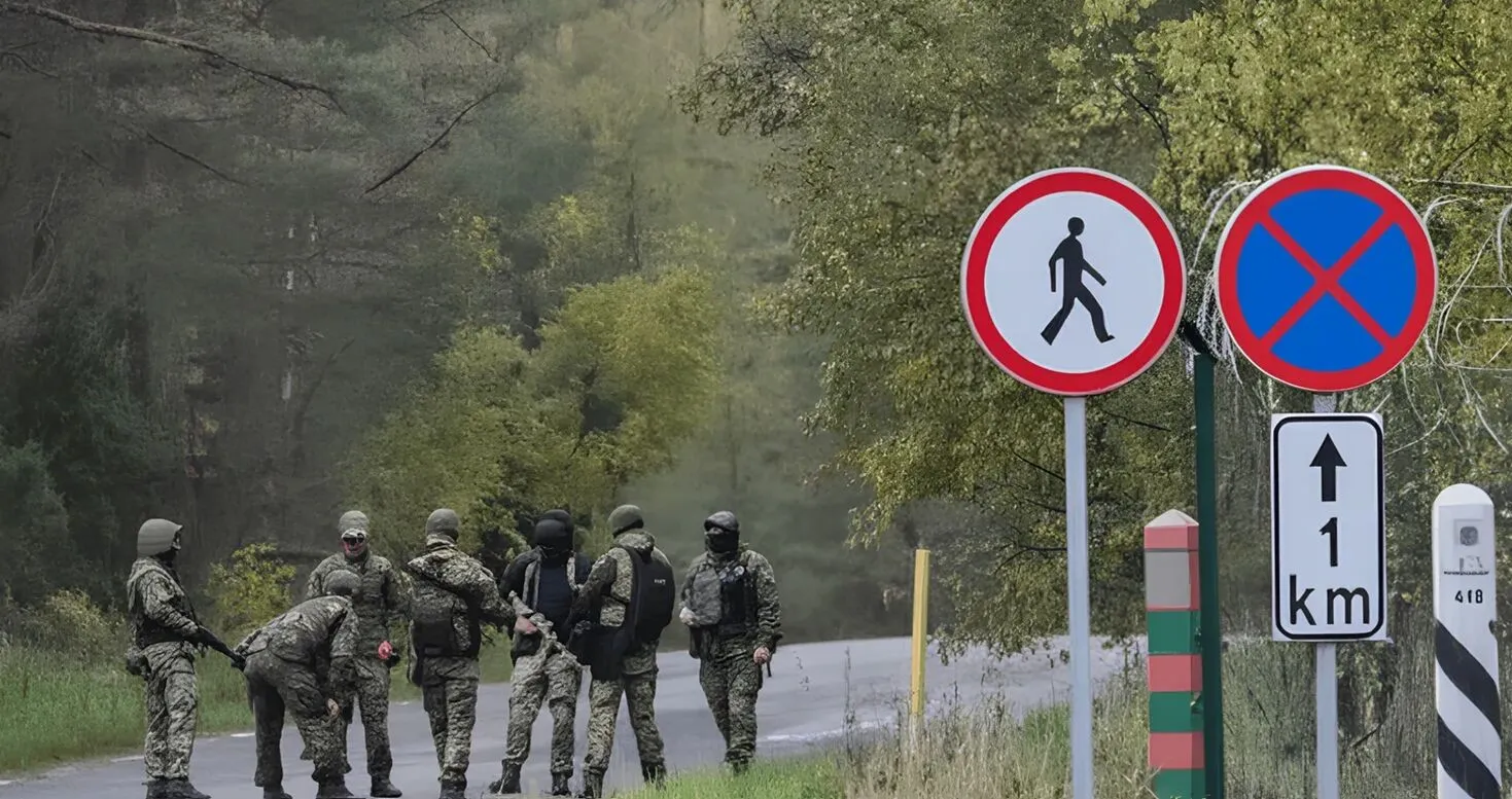 Вооруженные люди вблизи эстонской границы