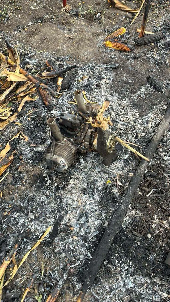 В Молдове показали обломки беспилотника