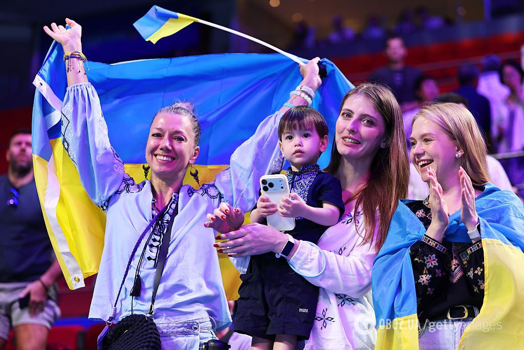 Болельщики сборной Украины.