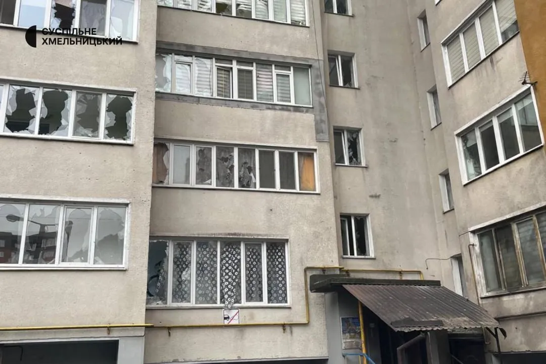 Последствия атаки в Хмельницком 24 сентября.