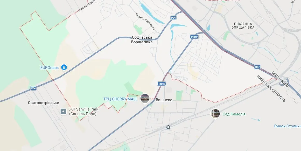 Взрыв произошел в селе Софиевская Борщаговка.