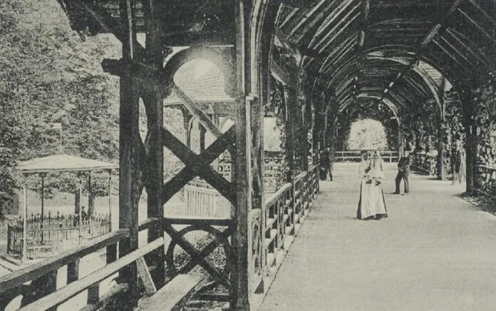 Алея для прогулянок у Трускавці, 1912 рік.