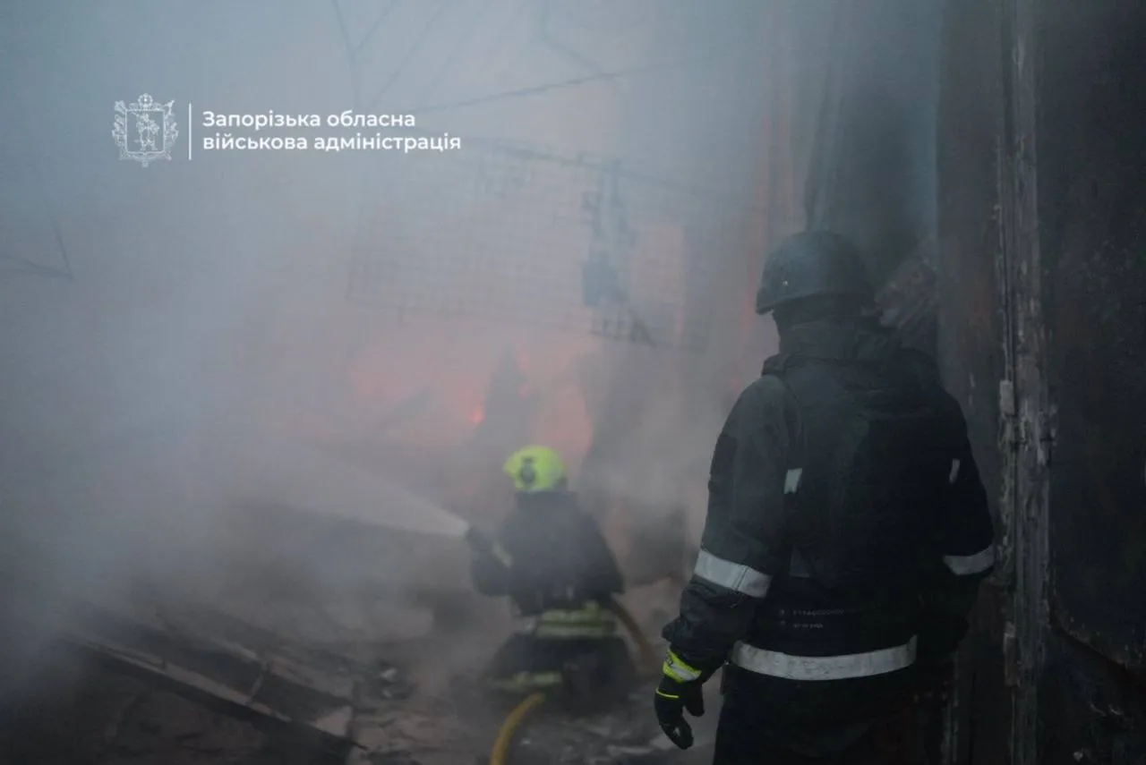 Последствия обстрела на одном из городских рынков