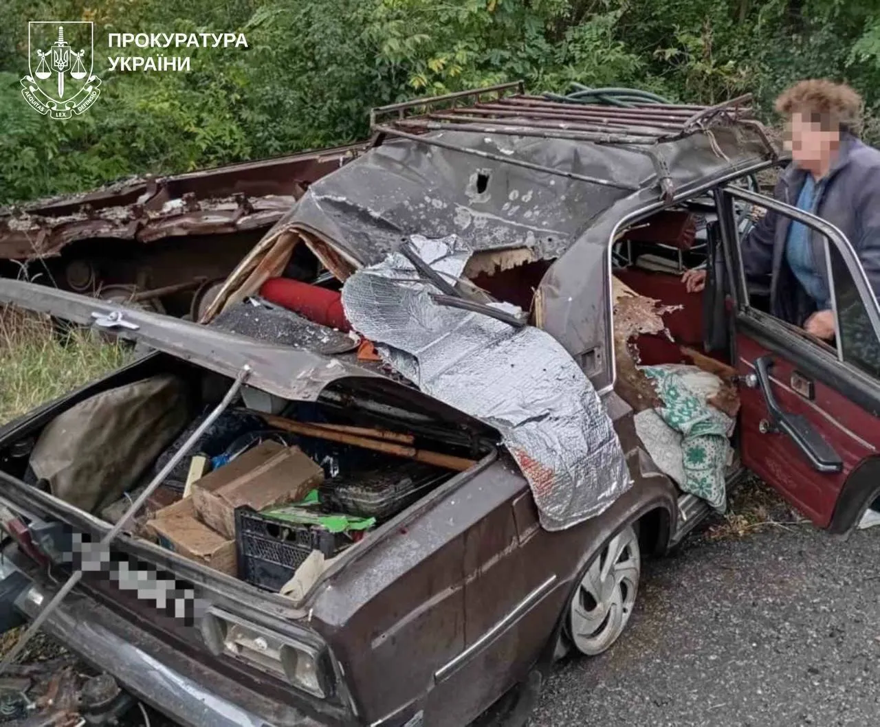 В селе Шестаково FPV-дрон попал в автомобиль
