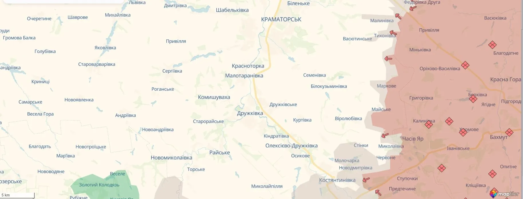 Краматорское и Константиновское направления