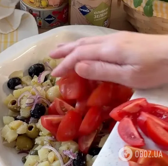 Приготовление салата