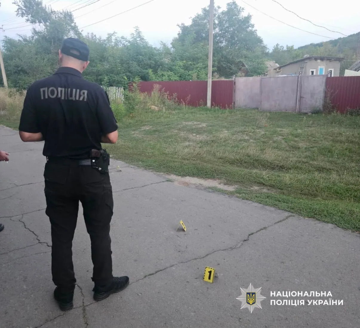 Поліцейський на місці ДТП у Балтській громаді