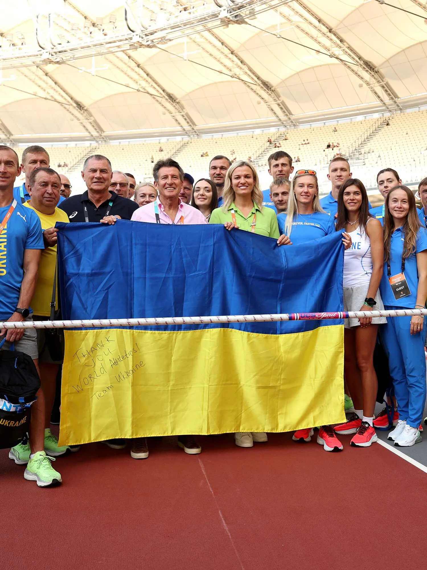 Наталія Добринська з українськими спортсменами
