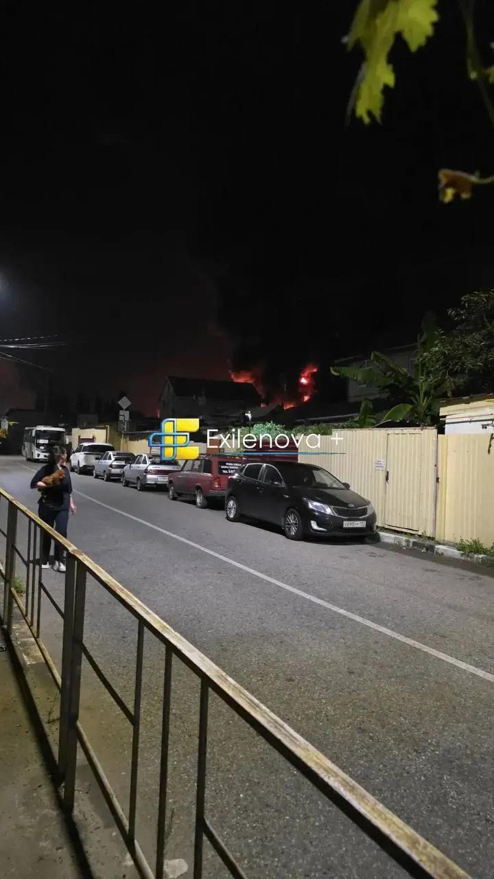 В Сочі пожежа і детонація