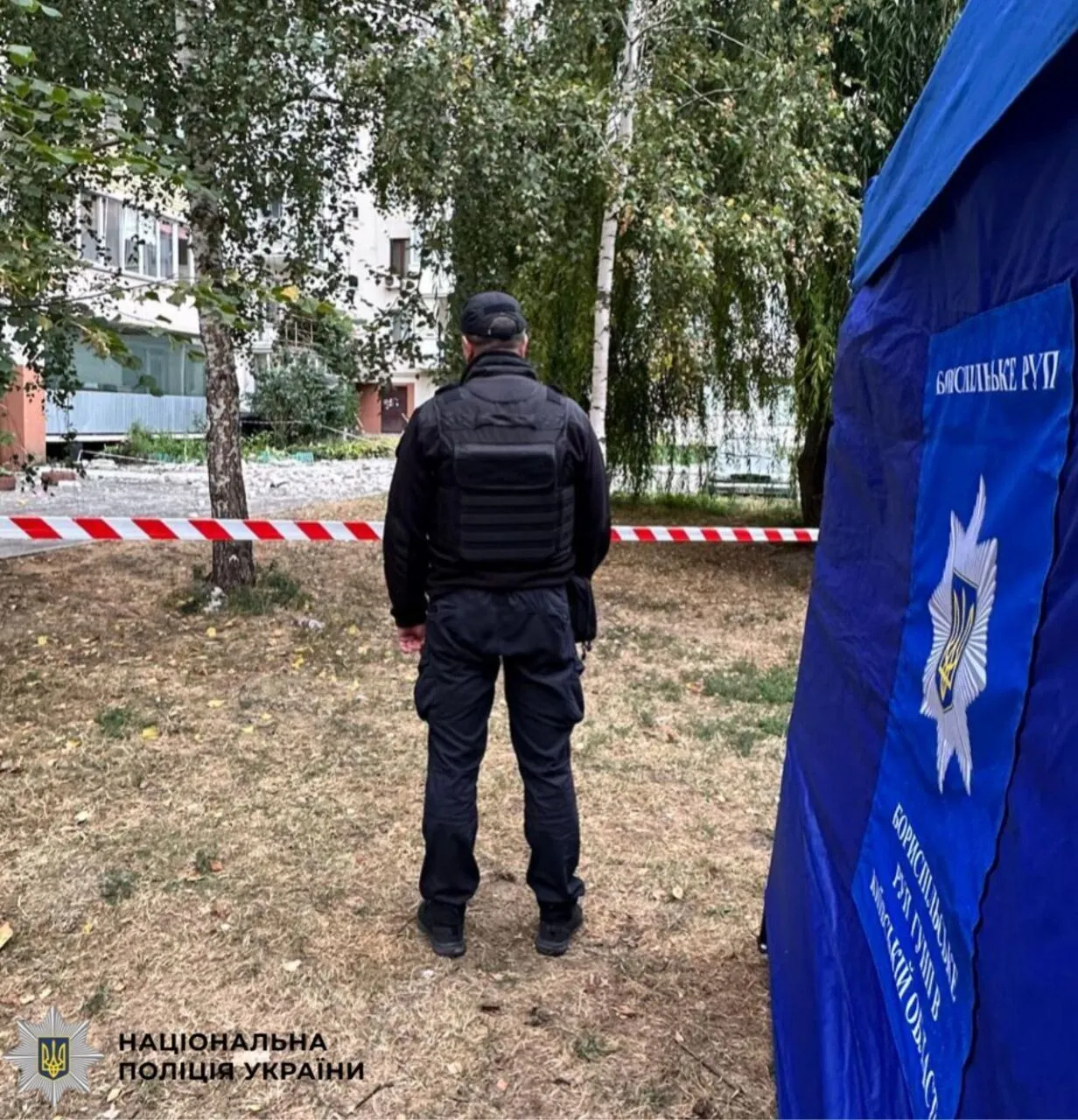 Ворог влучив дроному багатоповерхівку в Борисполі.