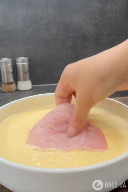 Окунаем мясо в кляр
