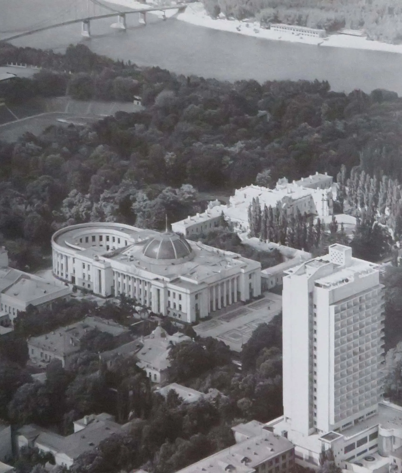 Вид на центр столиці України. Рік 1982-й.