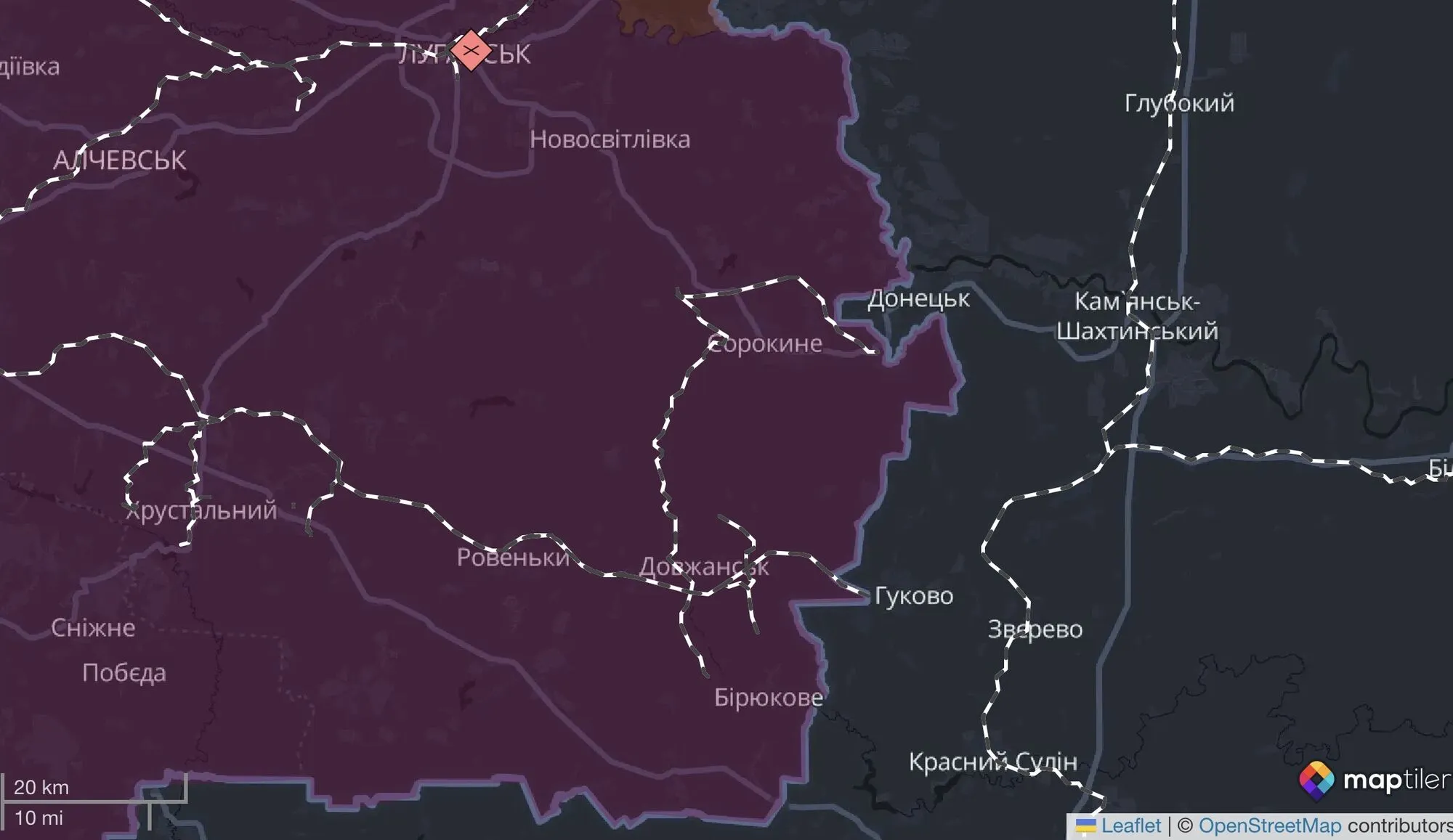 Состоялось поражение в Довжанском Луганской области.
