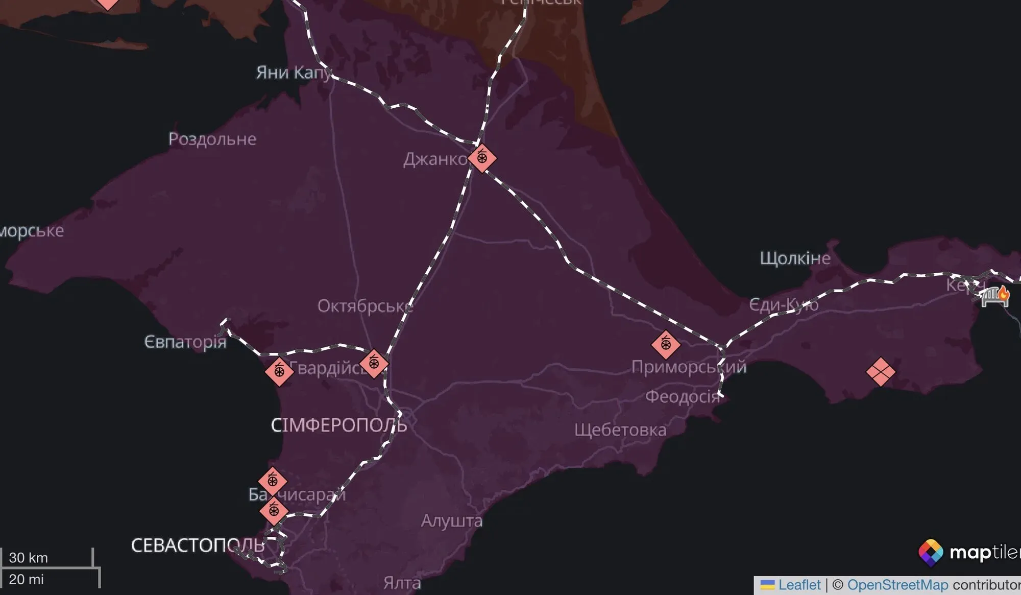 Тимчасово окупований Кримський півострів.