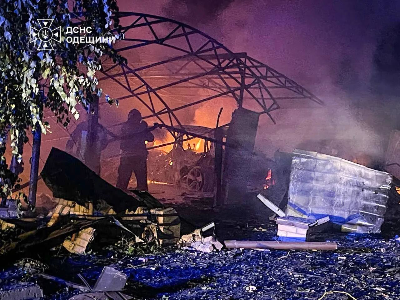 Последствия вражеского удара в Одесской области