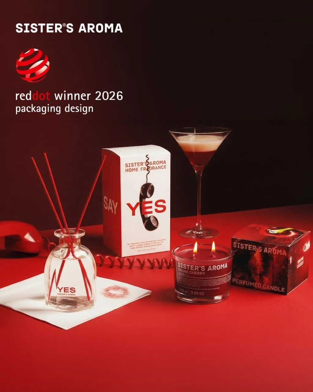 Sister’s Aroma получил две награды престижной премии Red Dot Award 2026