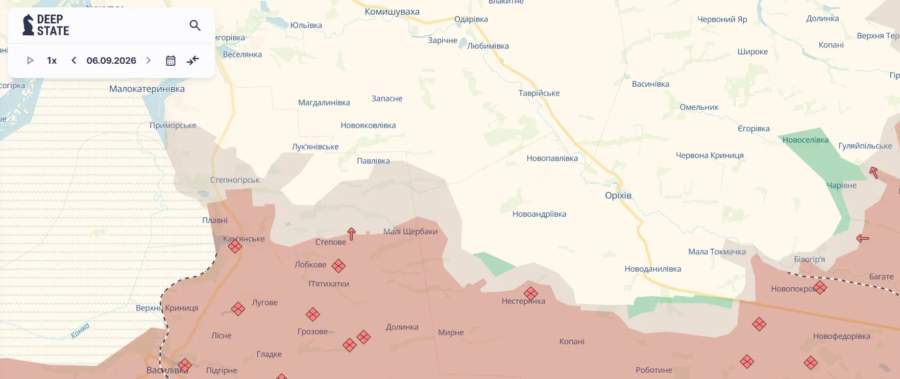 Оріхівський напрямок.