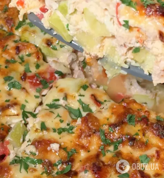 Вкусная запеканка из кабачка