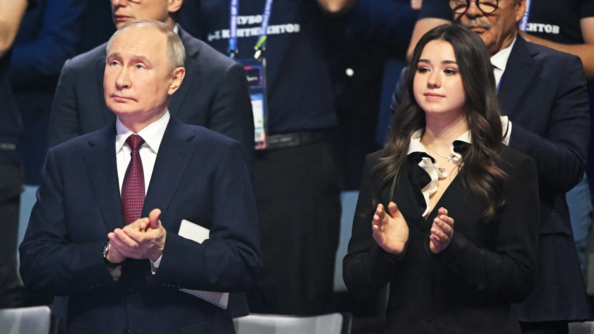 Путин и Валиева на открытии "Игр Будущего"