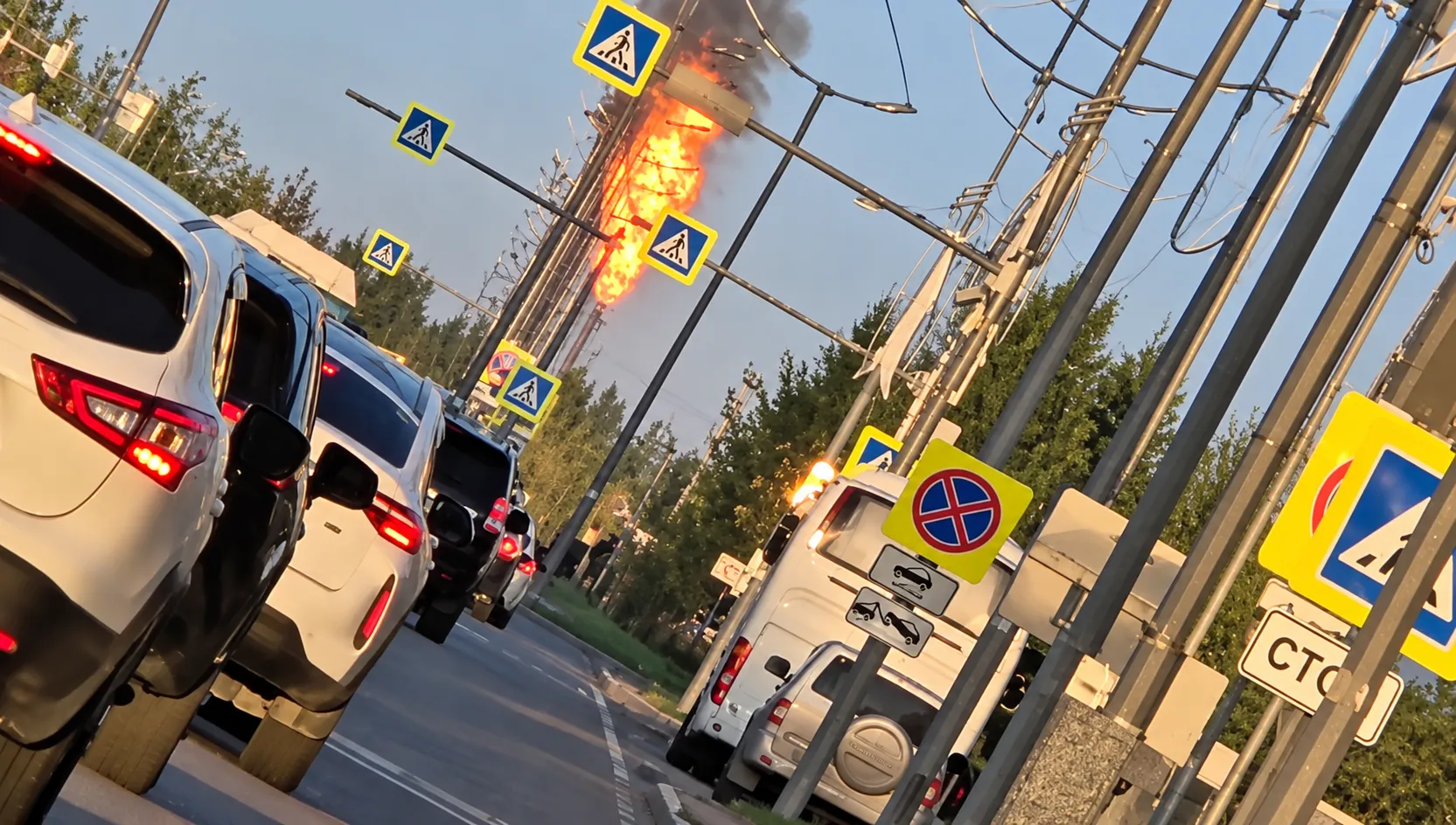 Факел на Новоуренгойском ЗПКТ