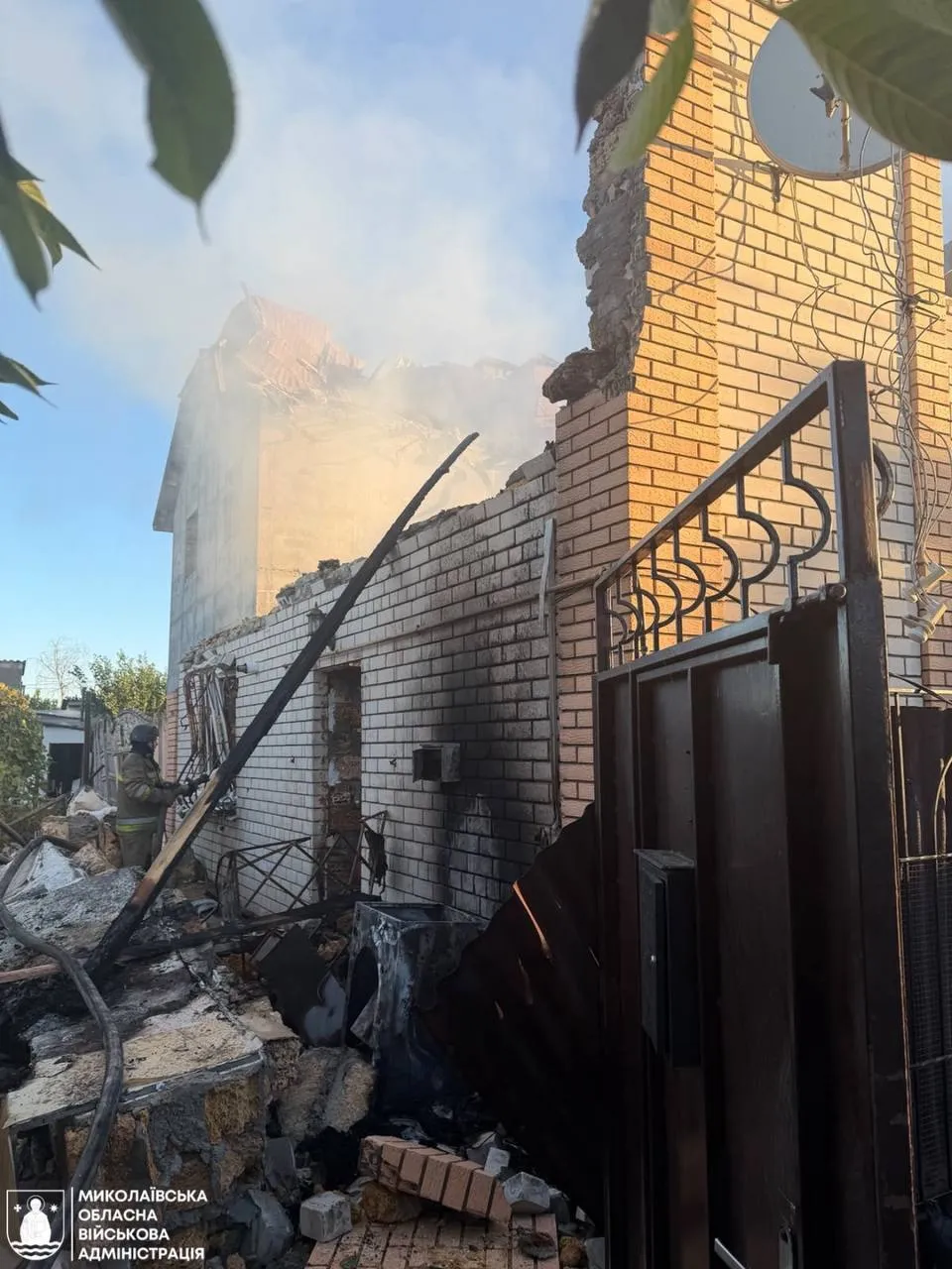 Последствия массированной вражеской атаки в Николаеве