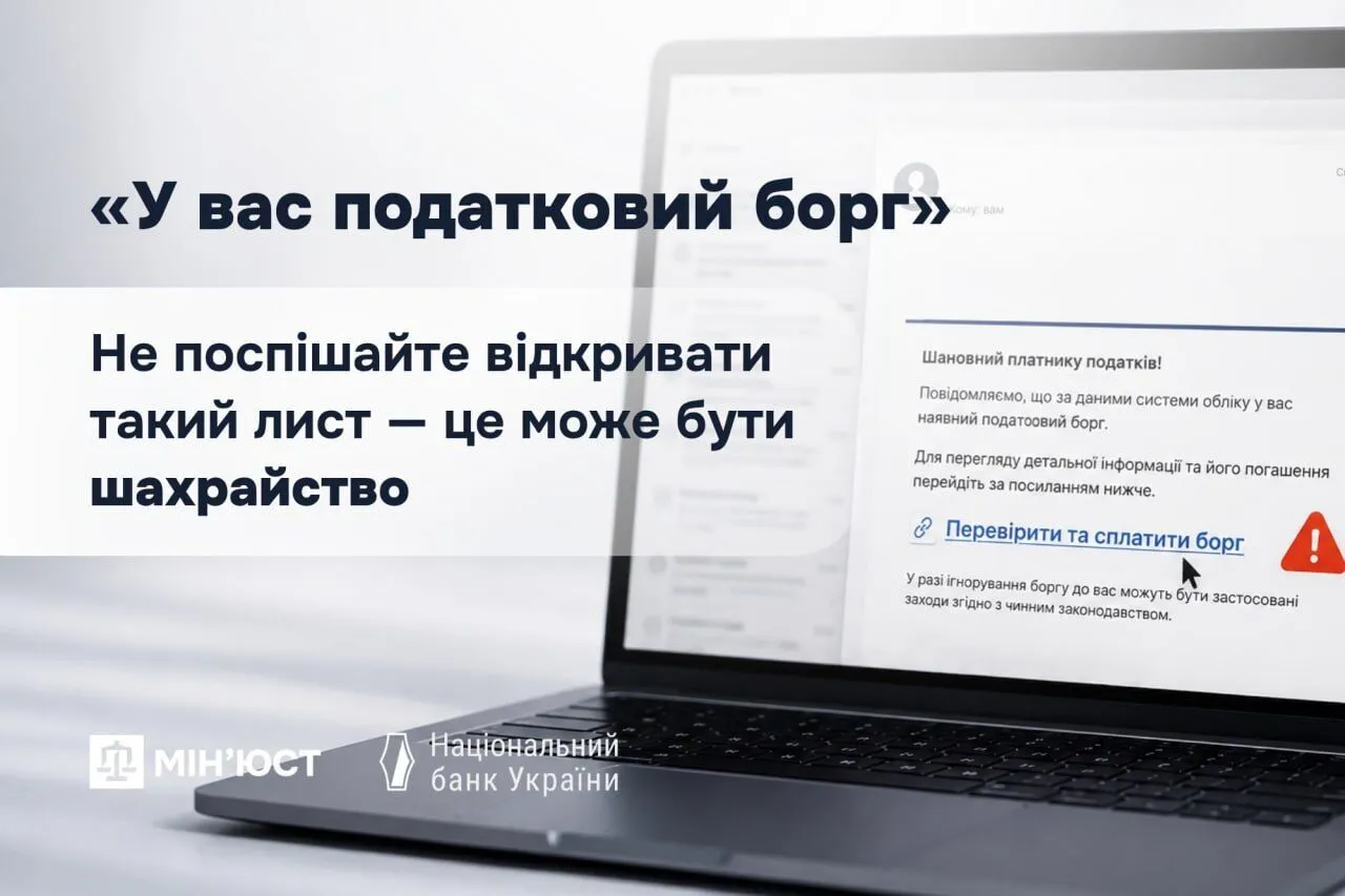 Предупреждение Минюста о мошенниках