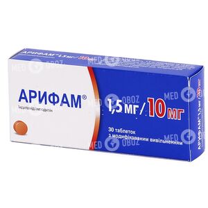 Арифам 1,5 Мг/10 Мг