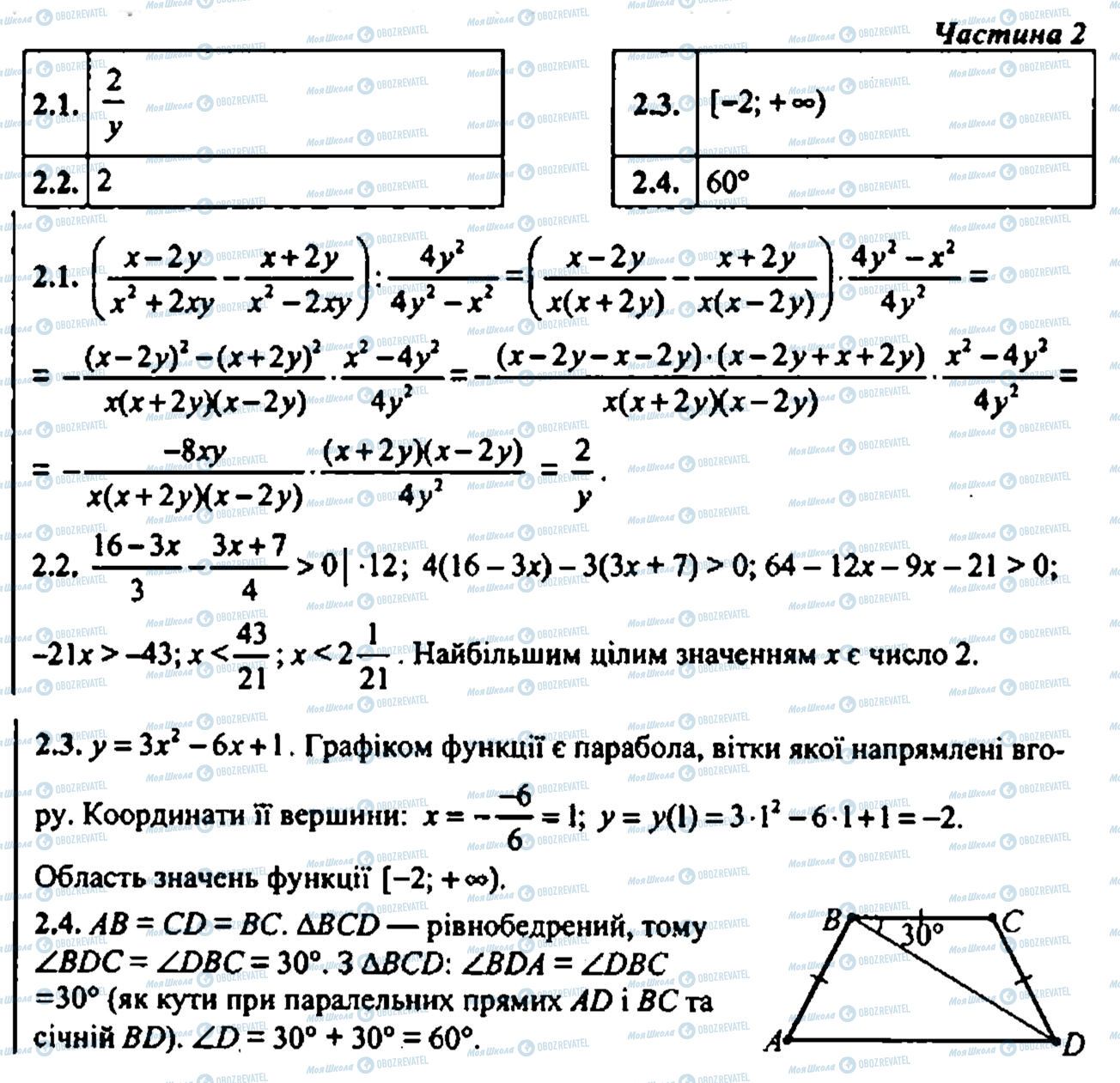 ДПА Математика 9 класс страница 2