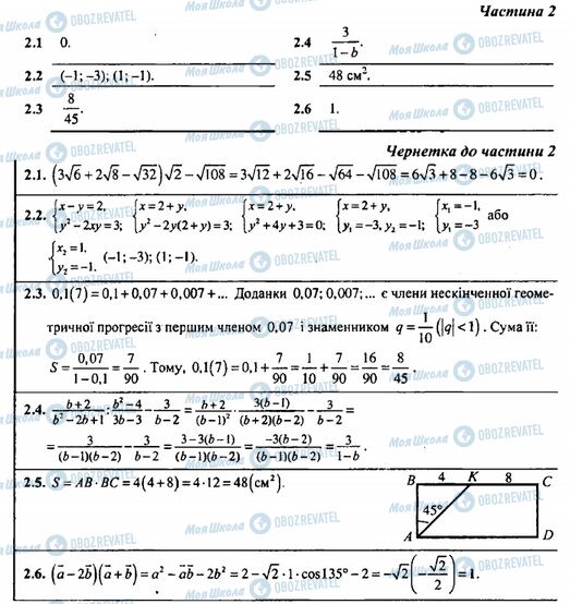 ДПА Математика 9 клас сторінка Частина 2
